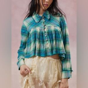 Babydoll Button-Down Top